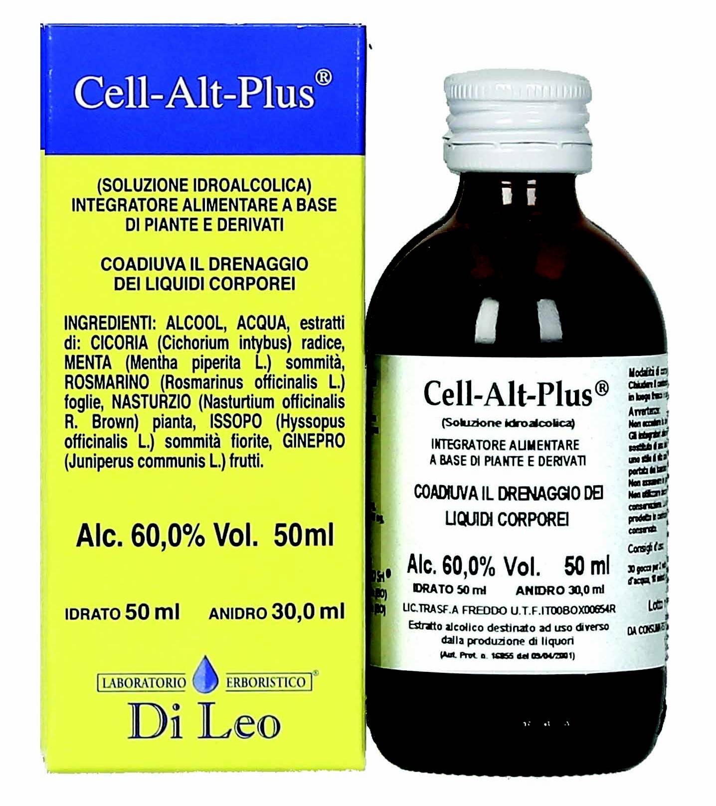 Laboratorio Di Leo Cell - Alt - Plus Integratore Drenante Anti Cellulite 50 ml