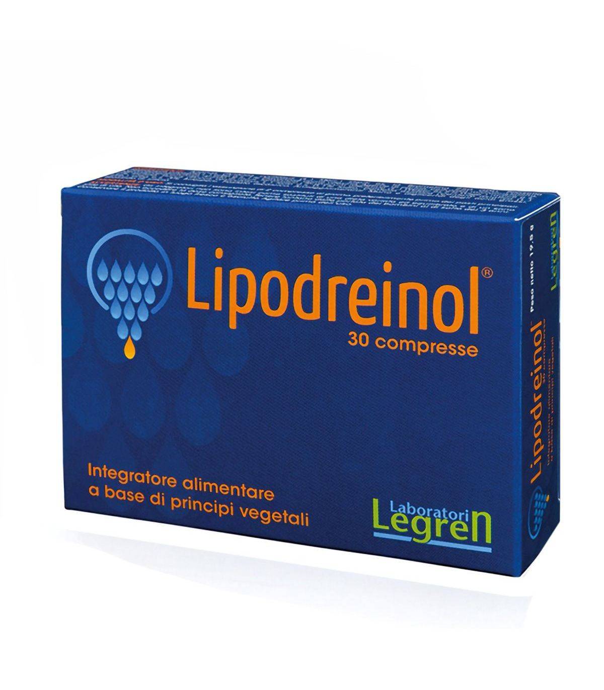 Legren Lipodreinol Integratore Drenante e Dimagrante 30 Compresse