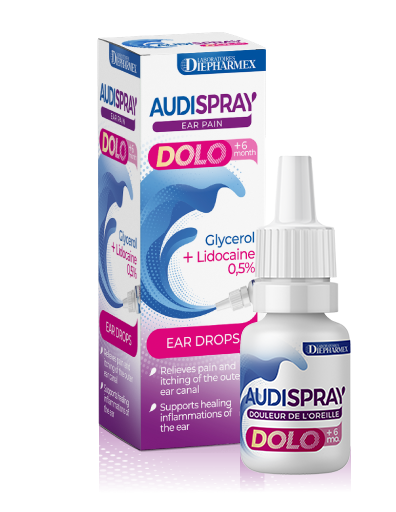 Audispray Dolo +6 Mesi Gocce Auricolari Bambini Per Lenire Il Dolore all'Orecchio 7 g