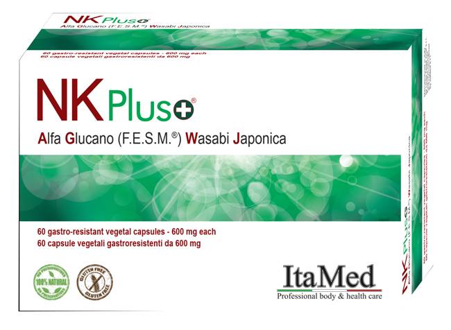 ItaMed Nk Plus Alfa Glucano Wasabi Japonica Integratore Sistema Immunitario 60 capsule
