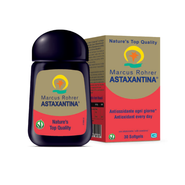 Marcus Rohrer Astaxantina Integratore Anti Infiammatorio ed Anti Ossidante 30 Softgels