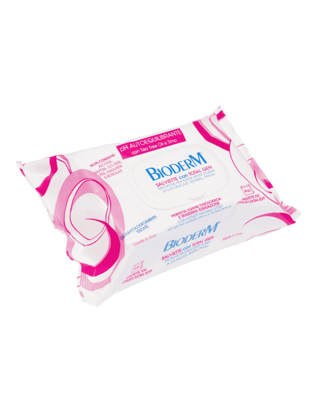 Bioderm Salviette per Igiene Senza Risciacquo Con Total Gen 40 Pezzi