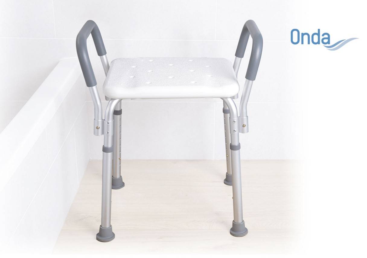 Moretti Mopedia Onda Sedile Doccia con Braccioli Senza Schienale