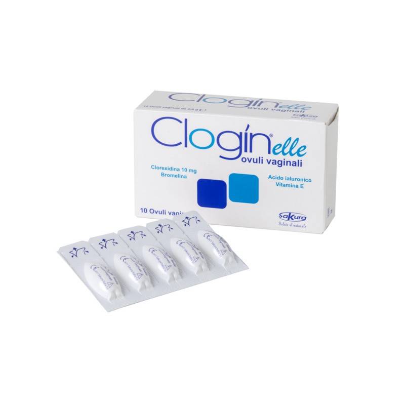 Clogin Elle Ovuli Vaginali per le Affezioni della Mucosa Vaginale 10 ovuli
