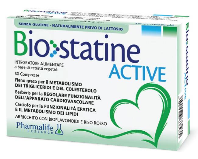 Biostatine Active Integratore per metabolismo dei lipidi 60 Compresse