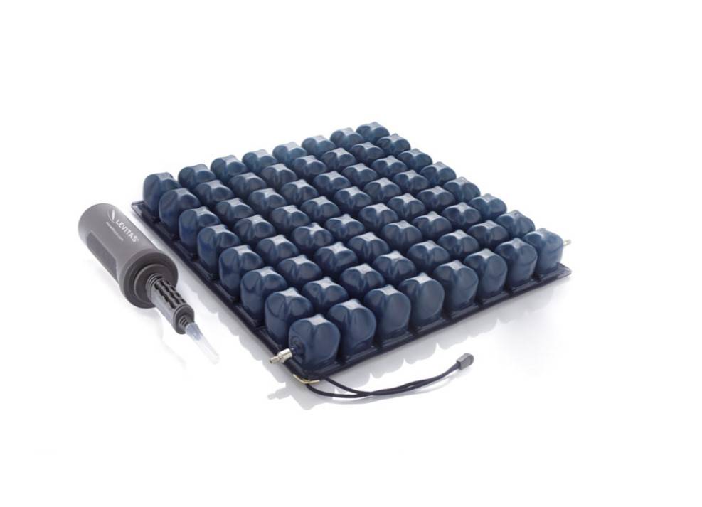 Moretti Levitas Cuscino Antidecubito per Sedute e Carrozzine a Bolle D'Aria 1 Sezione 40x40 Altezza 6 cm