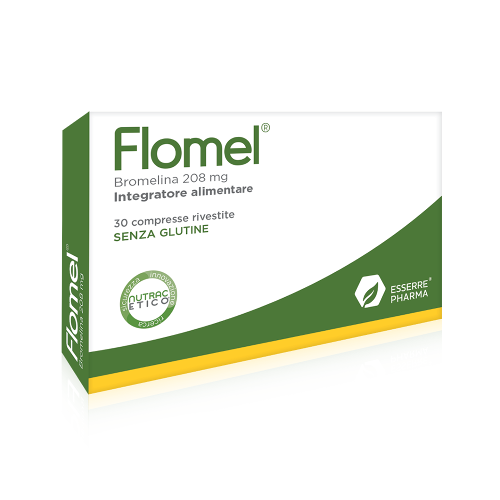 Flomel Integratore Antinfiammatorio a Base di Bromelina 30 compresse