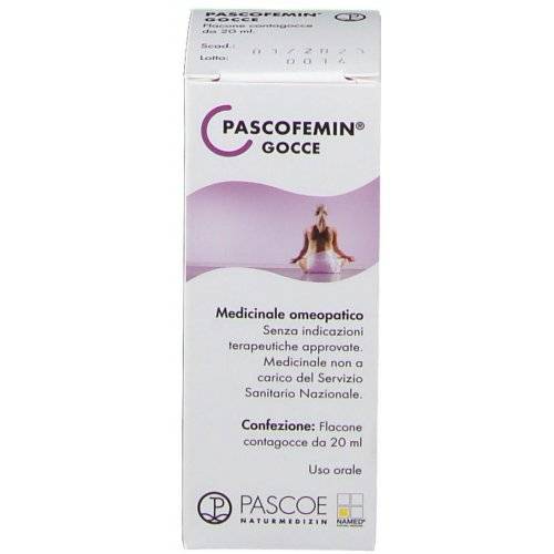 Named Pascoe Pascofemin Medicinale Omeopatico per Menopausa e Mestruazioni Gocce 20 ml