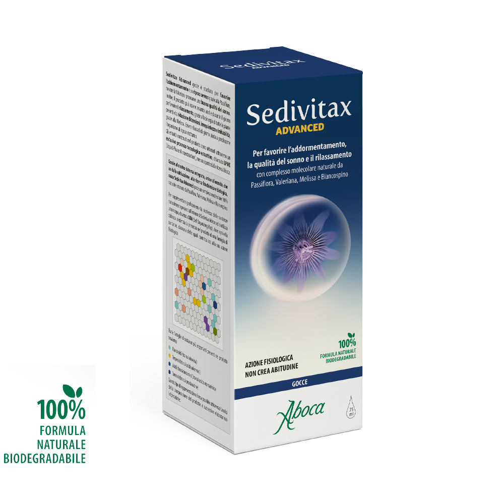 Aboca Sedivitax Advanced Gocce Integratore Naturale per il Sonno ed il Rilassamento 75 ml