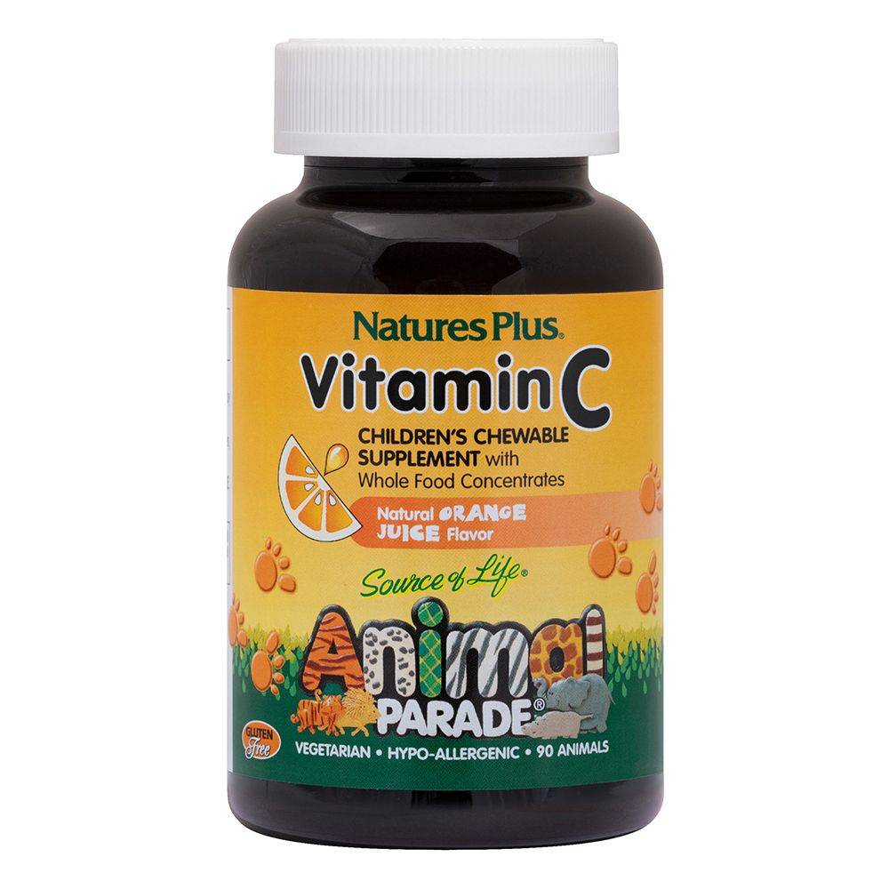 Nature's Plus Animal Parade Vitamina C Integratore per Bambini 90 Compresse Masticabili