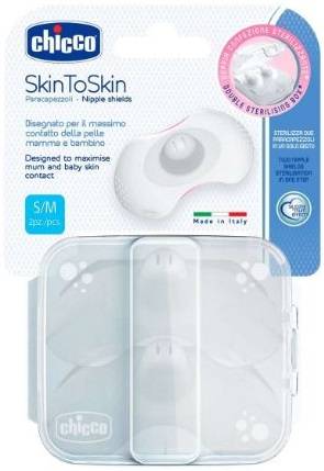 Chicco SkinToSkin Silicone Large Paracapezzoli 2 pezzi