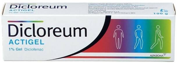 Dicloreum Actigel 1% Pomata per Dolori Articolari 100 g
