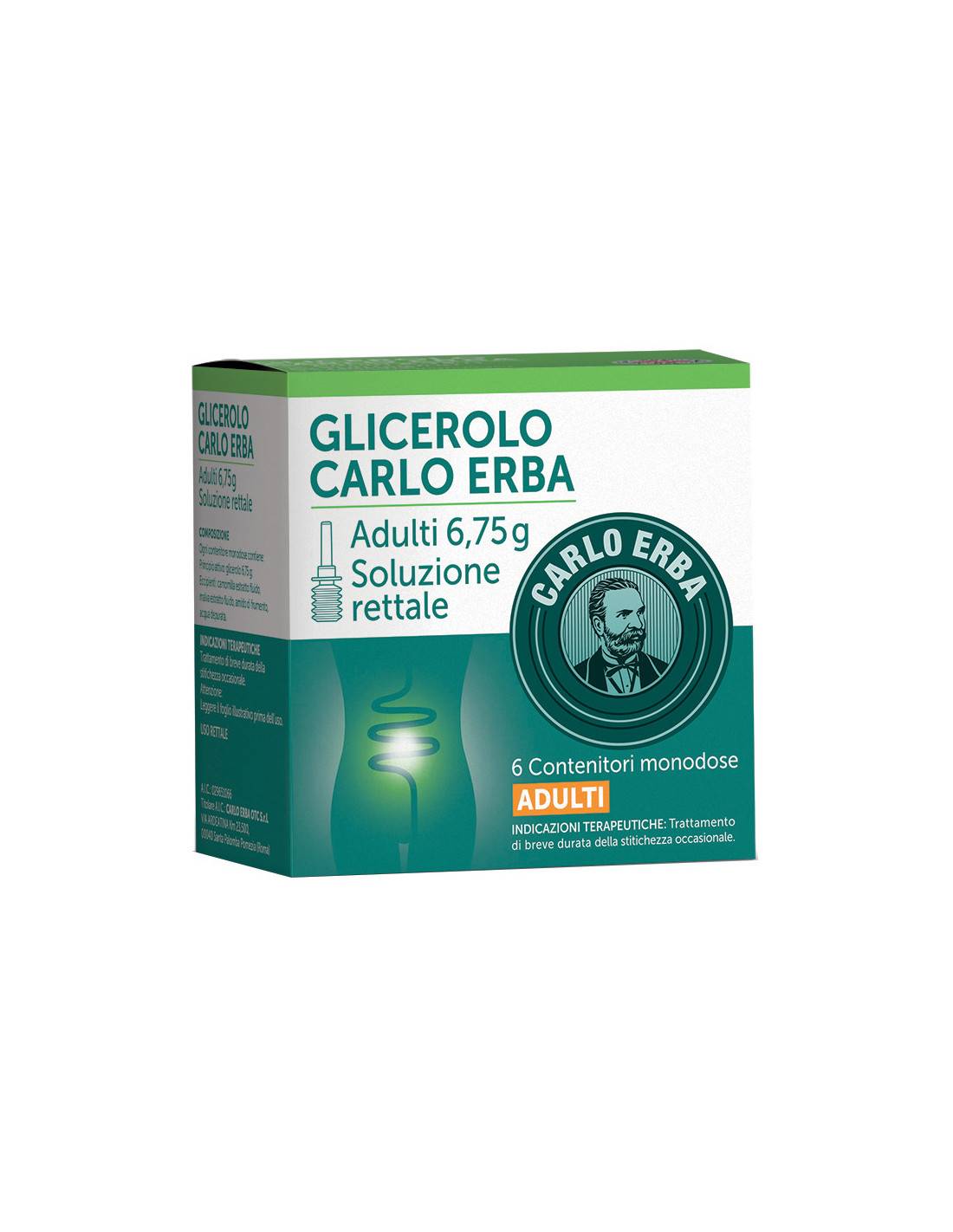 Glicerolo Carlo Erba Adulti - 6 microclismi 6,75 g