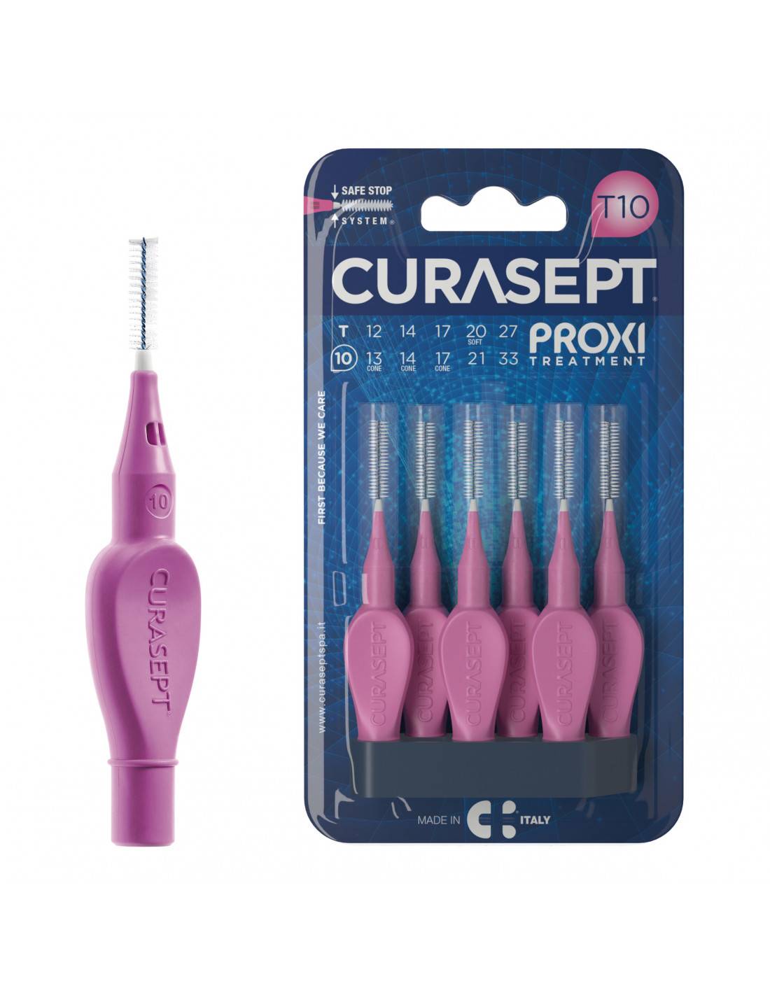 Curasept Proxi T10 Fuxia 1,0 mm Scovolini 6 Pezzi