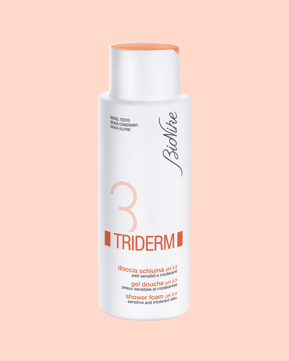 BioNike Triderm Syndet Doccia Schiuma Riacidificante PH 3.5 Pelli Sensibili 400 ml