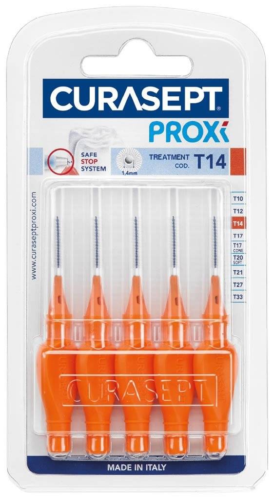 Curasept Proxi T14 Arancio 1,4 mm Scovolini 6 Pezzi