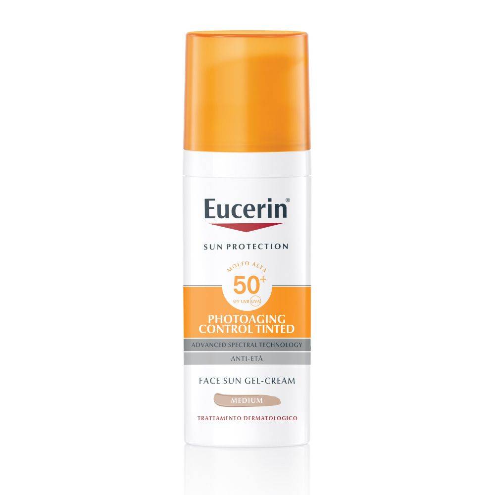 Eucerin Sun Photoaging Control Tinted SPF 50+ Medium Crema Solare Colorata Viso 50 ml