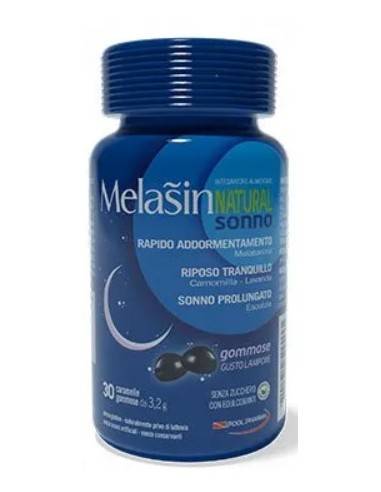 Pool Pharma Melasin Natural Sonno Integratore per Rapido Addormentamento 30 gommose