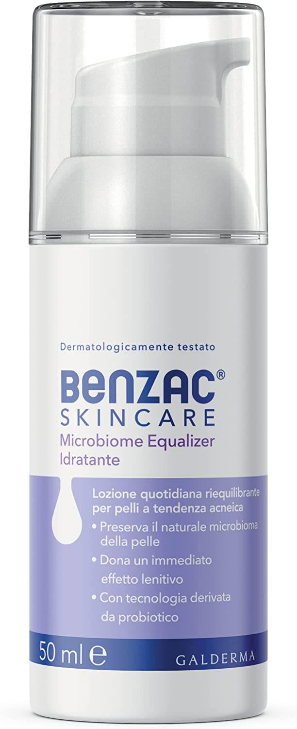 Benzac Skincare Microbiome Equalizer Lozione Idratante Viso per Pelle con Acne 50ml