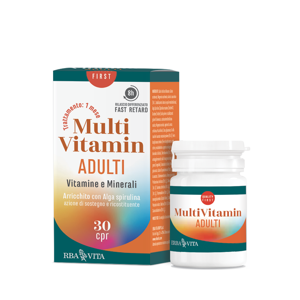 Erba Vita Multi Vitamin Adulti Integratore Multivitaminico 30 Compresse