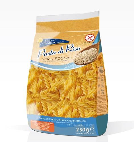 PIACERI MEDITERRANEI PASTA RISO FUSILLI 250 G