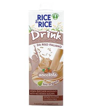 Rice&Rice Bevanda di Riso alla Nocciola biologica senza glutine e lattosio 1000 ml