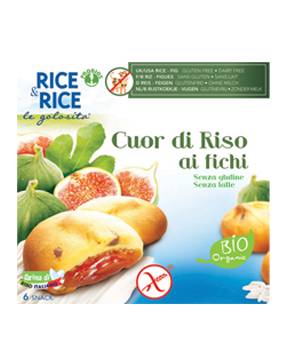 Rice&Rice Cuor di Riso ai Fichi Snack biologico senza glutine 200 g