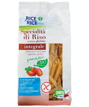 Rice&Rice Penne Pasta di Riso Biologica Integrale Prodotto senza glutine 250 g