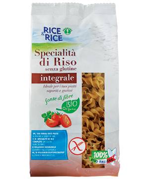 Rice&Rice Fusilli Pasta di Riso Biologica Integrale Prodotto senza glutine 250 g