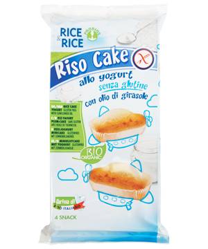 Rice&Rice Riso Cake allo Yogurt Biologico senza glutine 4 x 45 g