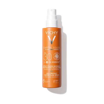 Vichy Capital Soleil Cell Protect Fluido Ultra Leggero Spray Spf 30 Viso e Corpo 200 ML