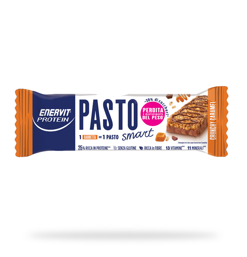Enervit Protein Crunchy Caramel Pasto sostitutivo Barretta 55 g