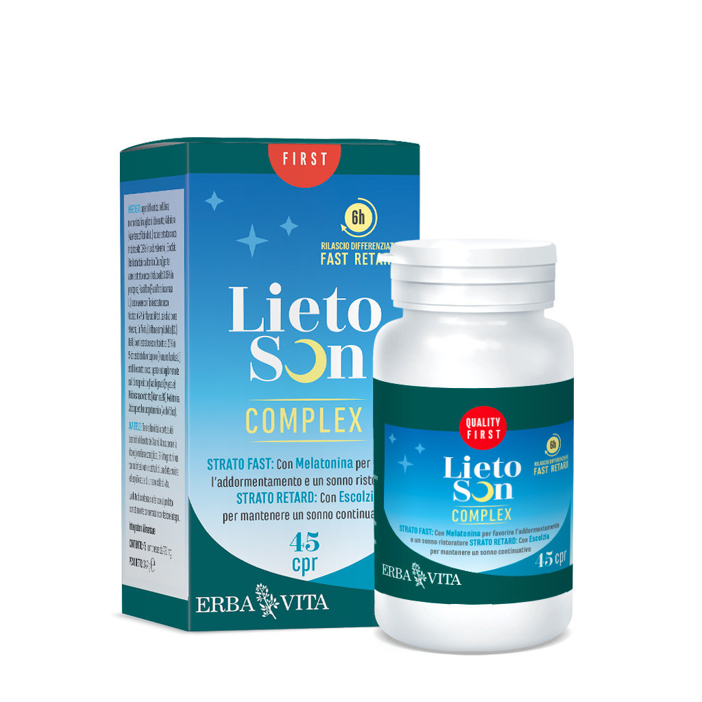 Erba Vita Lietoson Complex Integratore per il Sonno ed il Rilassamento 45 Compresse Fast Retard
