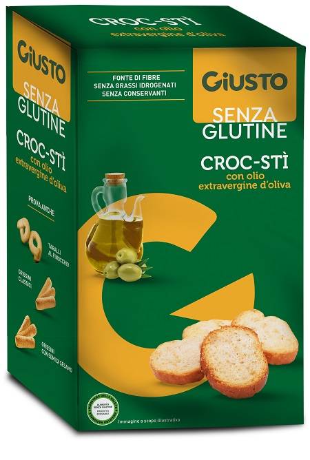 Giusto Senza Glutine Croc - Stì con Olio Extravergine d'Oliva 100 g