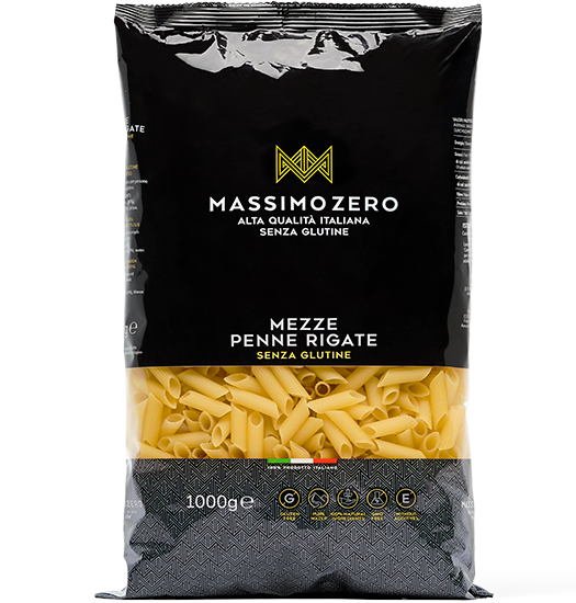 Massimo Zero Mezze Penne Rigate Pasta Senza Glutine 1 Kg