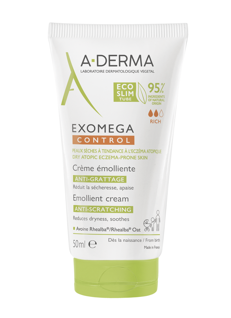 A - Derma Exomega Control Crema Emolliente Lenitiva del Prurito 50 ml