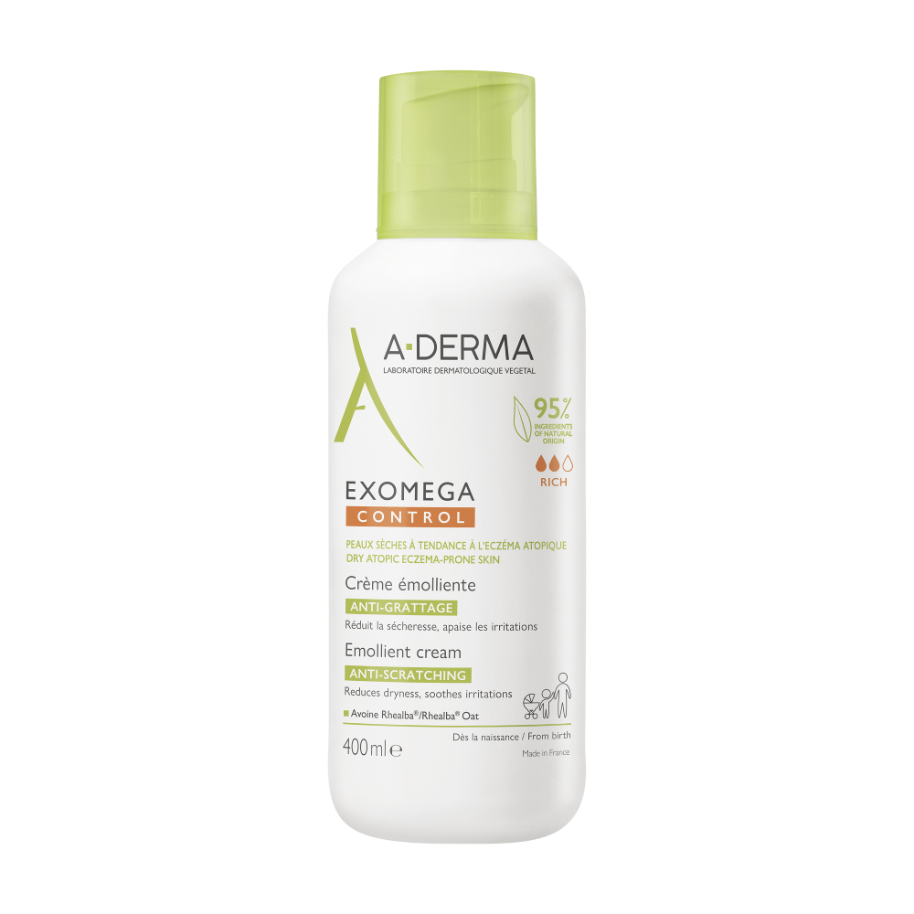 A - Derma Exomega Control Crema Emolliente Lenitiva del Prurito 400 ml