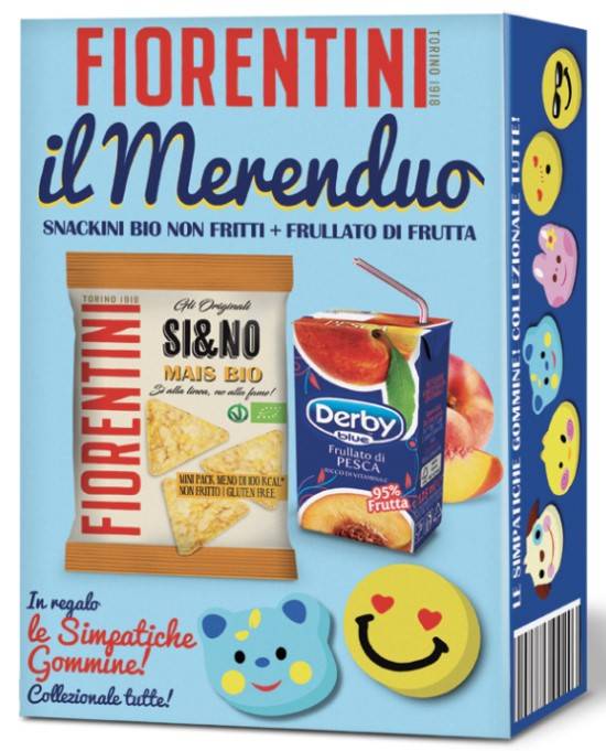 Fiorentini Merenduo Bio Si&No Di Mais 20 g + Frullato Di Frutta 125 ml + Omaggio
