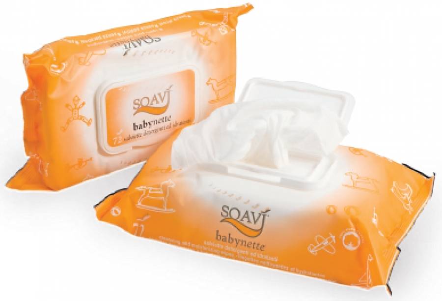 Soavi' Babynette Salviette per Bambini alla Camomilla 72 Pezzi