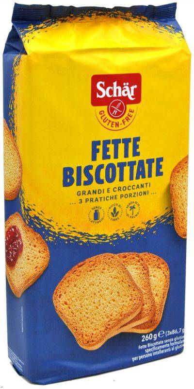 Schar Fette Biscottate più Croccanti senza glutine e lattosio 260 g
