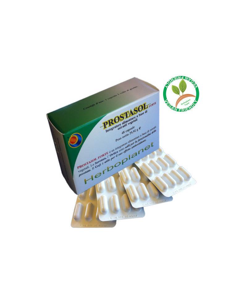 Herboplanet Prostasol Forte Integratore Naturale per Prostata e Vie Urinarie 48 capsule