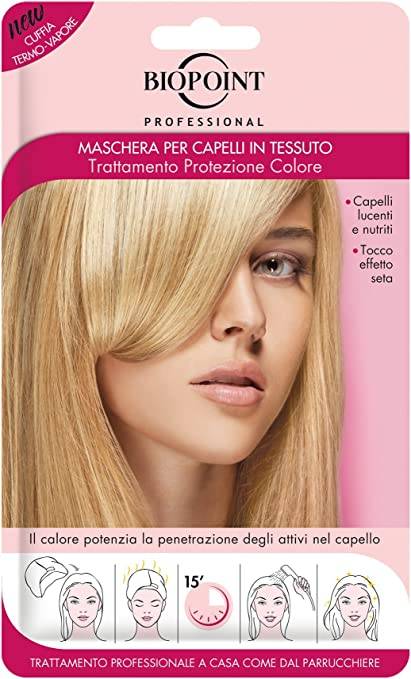Biopoint Maschera per Capelli in Tessuto Protezione Colore 35 ml