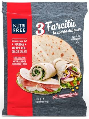 Nutrifree Farcitu Piadina senza glutine 3 x 60 g