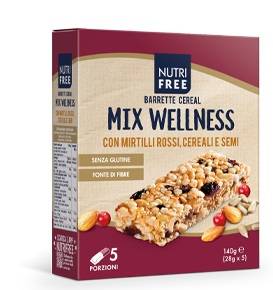 Nutrifree Cereal Mix Wellness Barrette 28 g x 5 pezzi