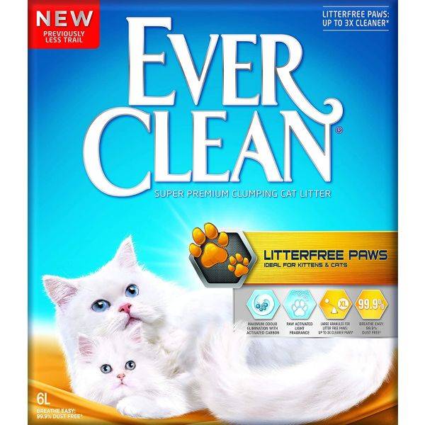 Ever Clean Litterfree Paws Lettiera per Gatti e Gattini 6 l
