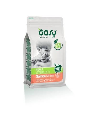 Oasy Dry Cat Adult Sterilized Salmon 300 G New Pack