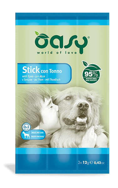 Oasy Snack Dog Stick con Tonno Alimento Complementare per Cani 3x12 g