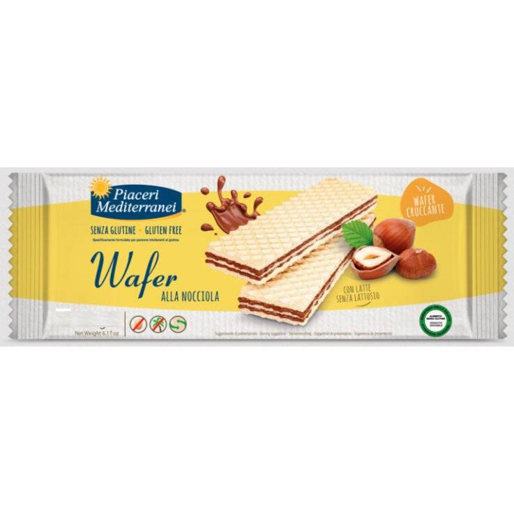 Piaceri Mediterranei Wafer Senza Glutine alla Nocciola 45 grammi