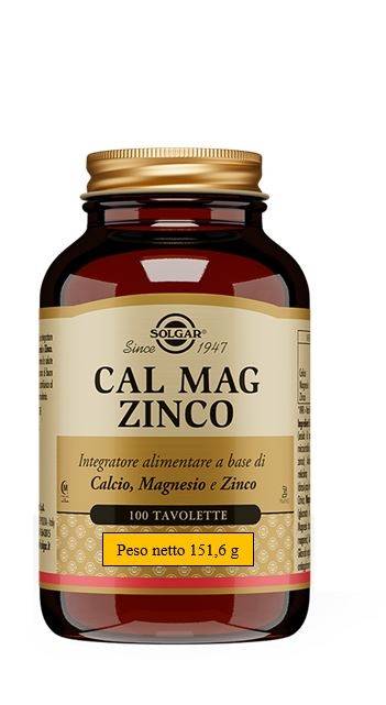 Solgar Cal Mag Zinco 100 Tavolette