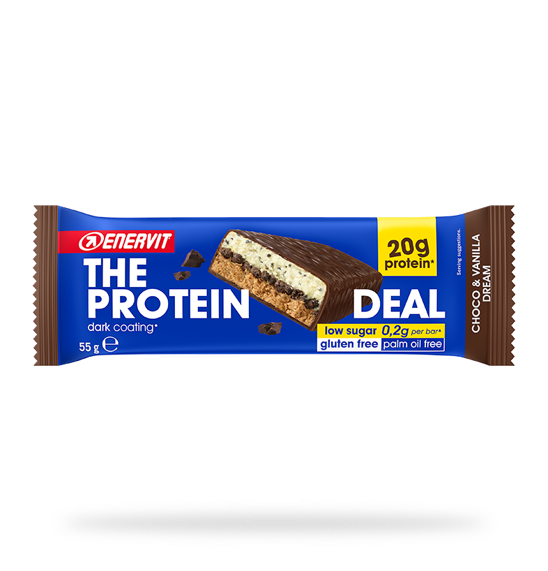 Enervit The Protein Deal Barretta proteica Gusto Ciccolato e Vaniglia 55 g